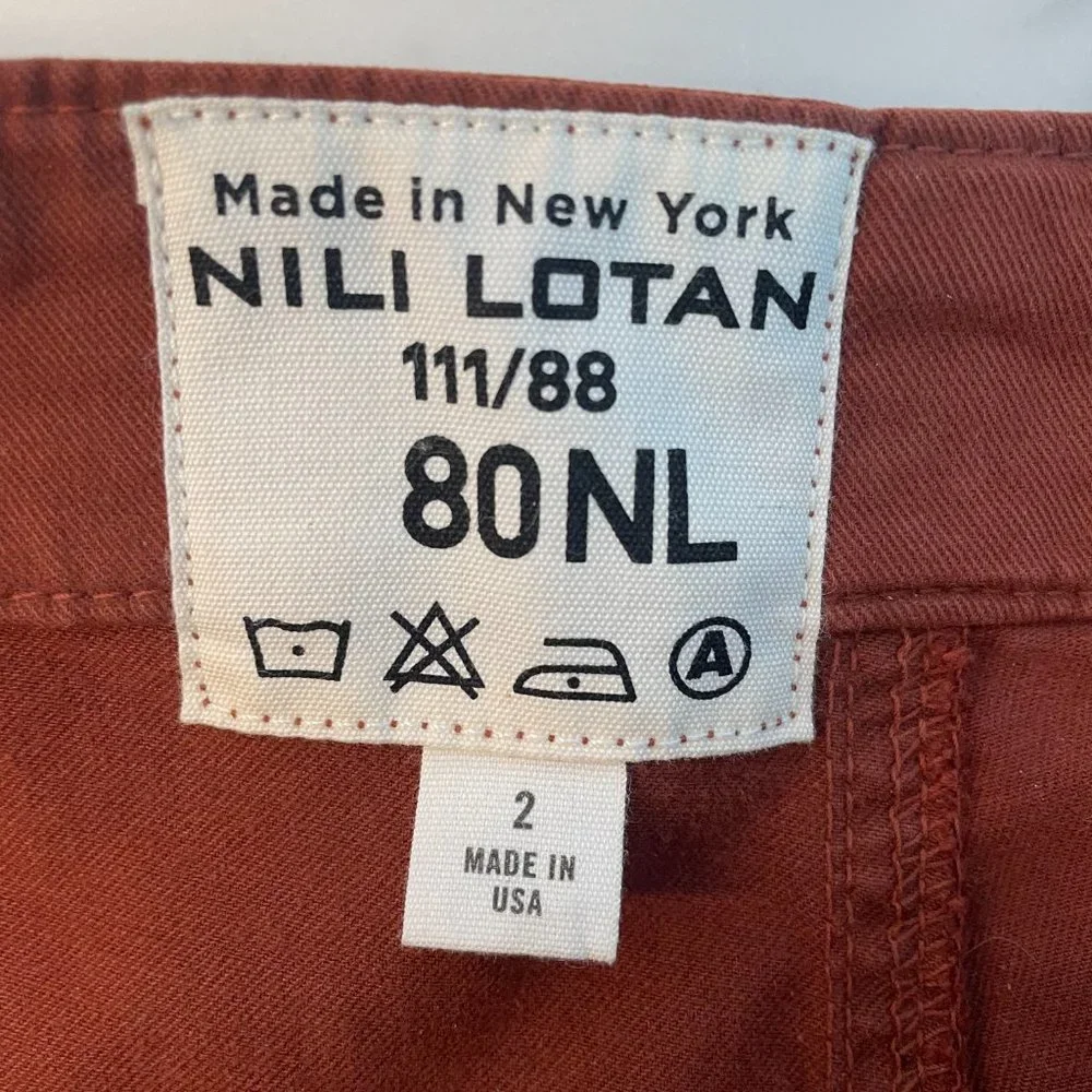 Nili Lotan Jenna Cargo Pants | SIZE 2 | Rust/Maple - Picture 7 of 8